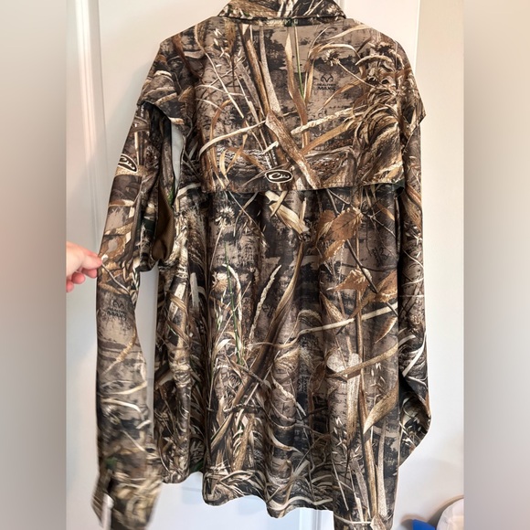 Drake Waterfowl Systems Camouflage button up shirt 3X - Picture 2 of 4